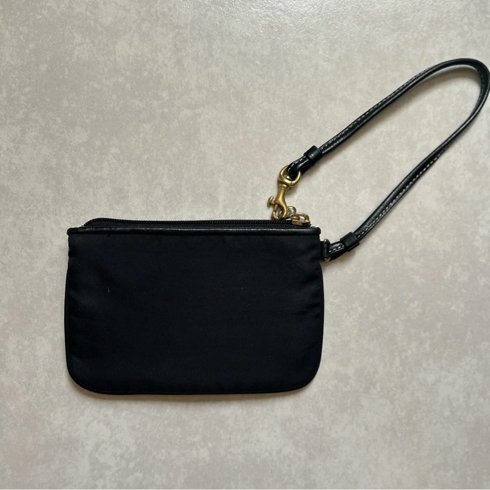Coach Small Nylon Wristlet - Picture 3 of 13